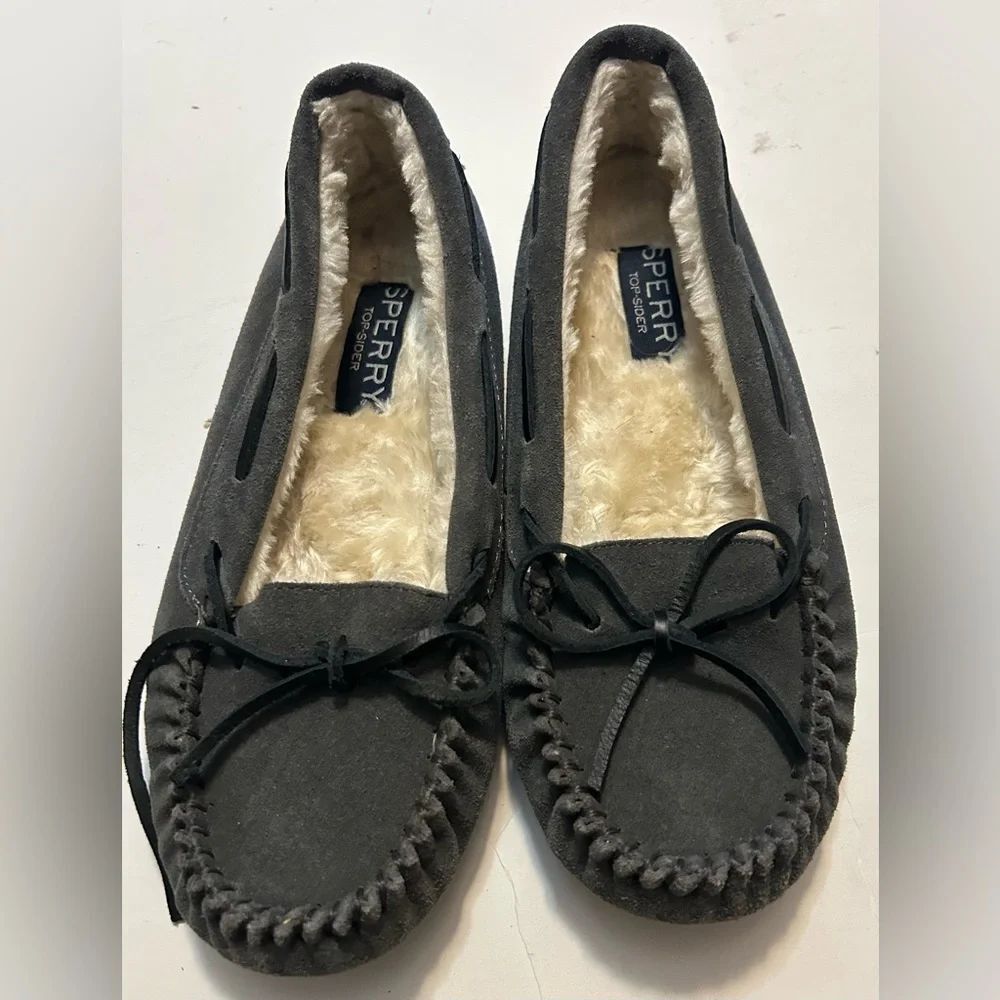 Sperry Top Sider Cushion Gray Suede

Leather Moccasin Flat Slipper Size 9size 9